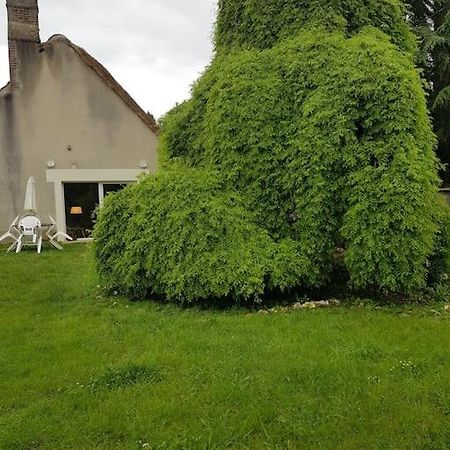 Chaumiere Avec Sa Toiture Recouverte De Chaume !!! Donnemain-Saint-Mames المظهر الخارجي الصورة